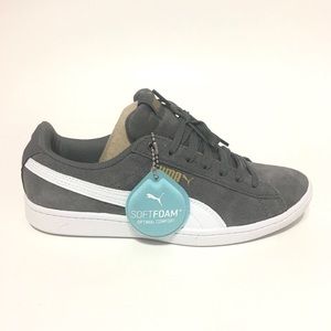 Puma Womens Suede Sneaker Shoes Grey US size 7